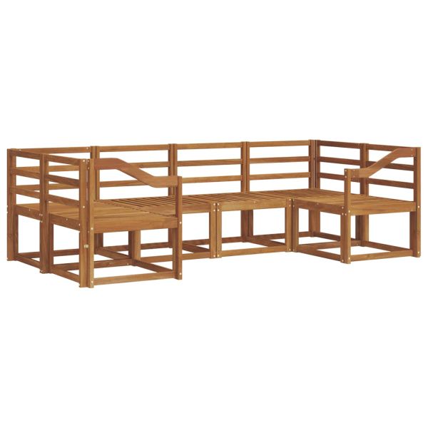Комплект дивани за открито 6 pcs Естествен