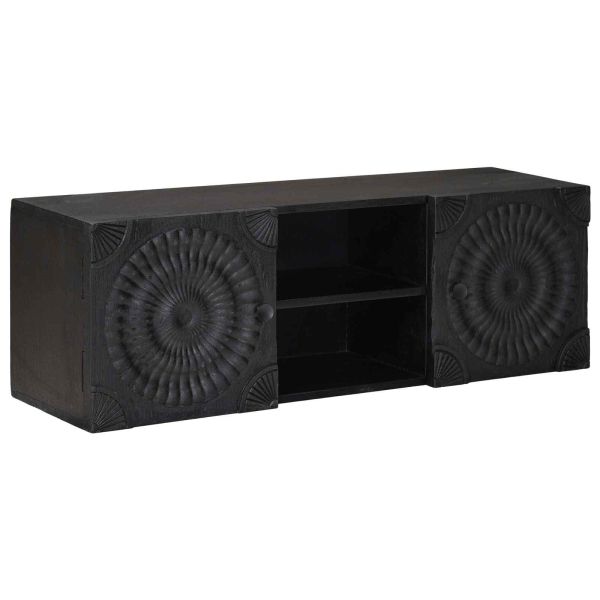 ТВ шкаф Черен 105 x 30 x 35 см