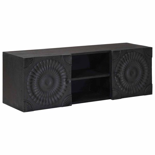 ТВ шкаф Черен 105 x 30 x 35 см