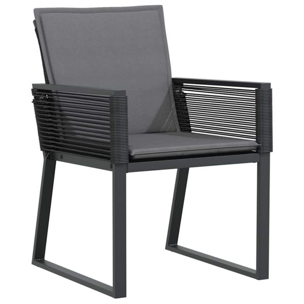 Комплект за хранене в градината 3 pcs Черно