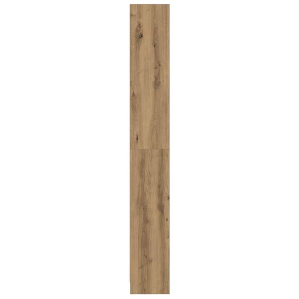 Библиотека, изкуствен дъб, 60x24x176 см, инженерно дърво