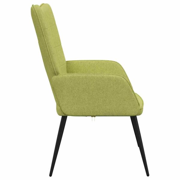 Релаксиращ стол, зелен, плат