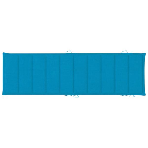 Люлеещ се шезлонг с шалте, тиково дърво масив