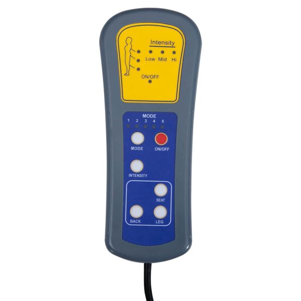 Изправящ масажен стол, тъмнозелен, текстил