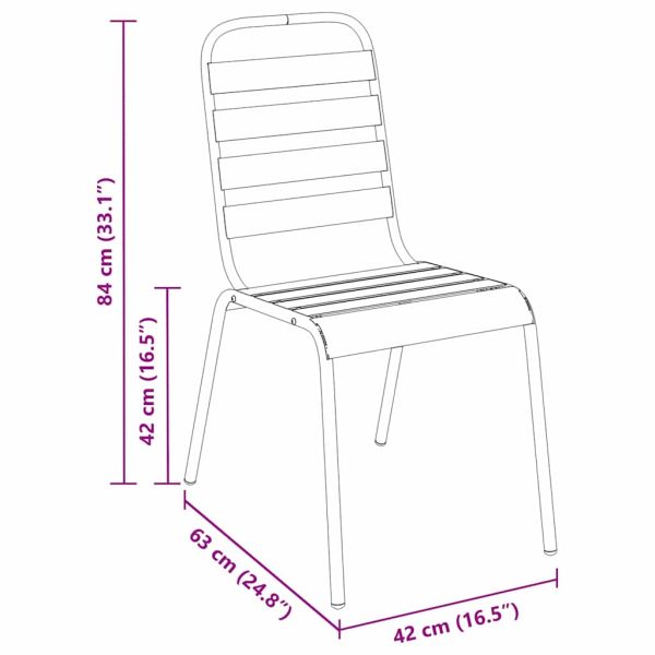 Комплект за хранене в градината 3 pcs Антрацит
