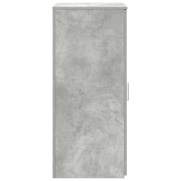 Шкаф за съхранение бетонно сив 50x45x103,5 см инженерно дърво