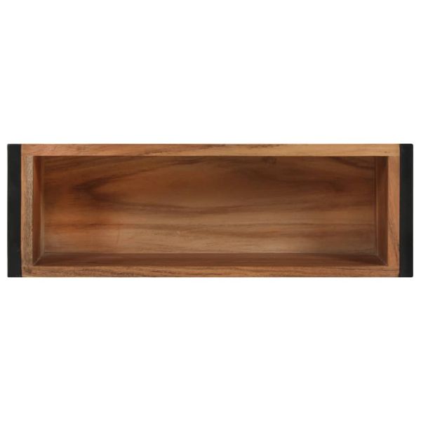 Плантер, 60x20x68 см, акациево дърво масив