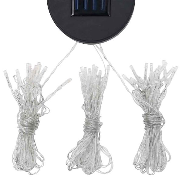 Шатра с двоен покрив и LED светещи стрингове, 3x4 м, таупе