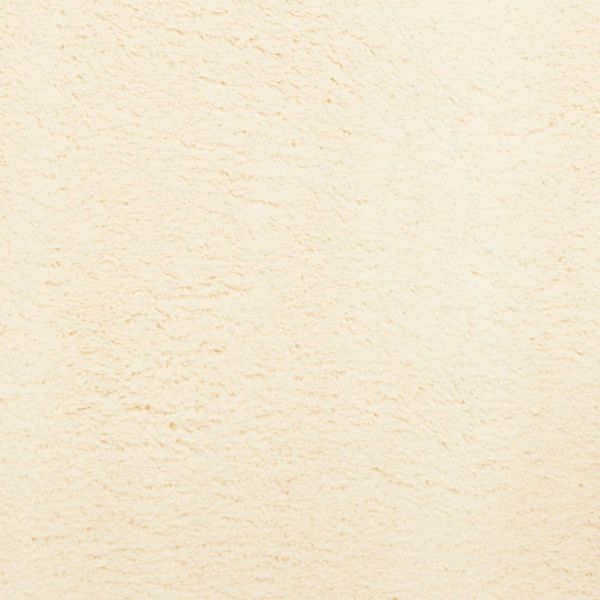 Килим HUARTE с къс косъм, мек и миещ се, кремав, 240x240 см