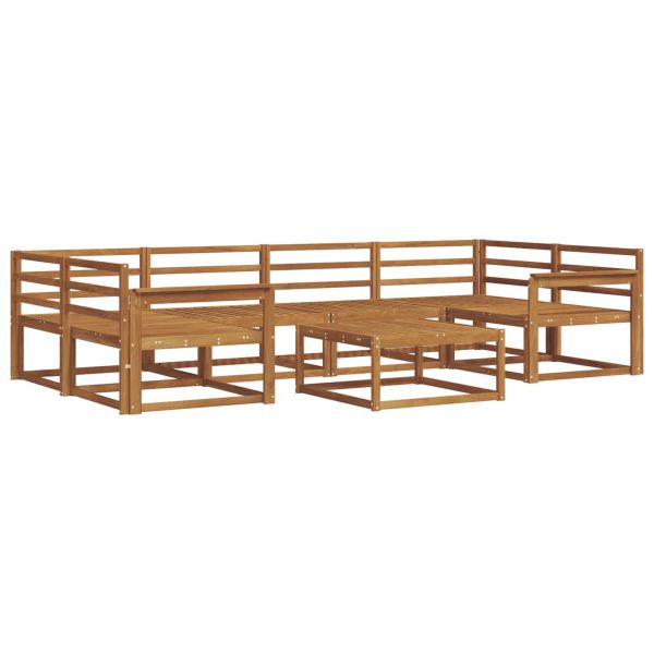 Комплект дивани за открито 7 pcs Естествен