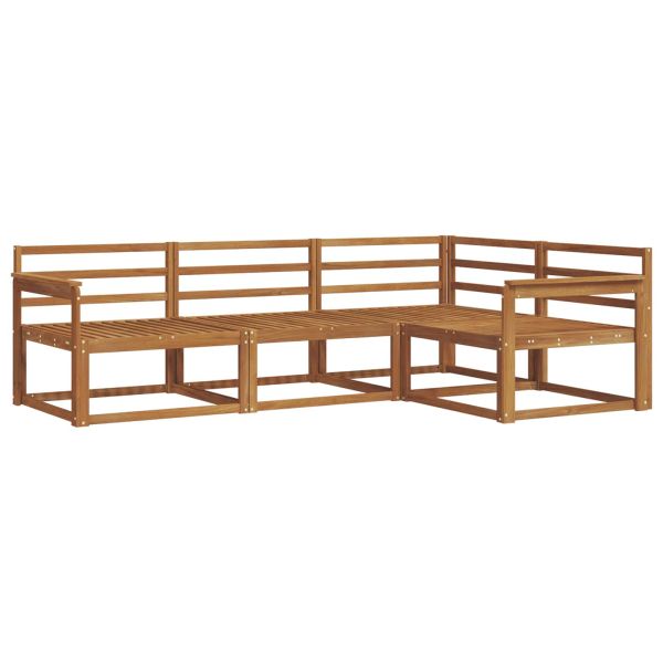 Комплект дивани за открито 4 pcs Естествен