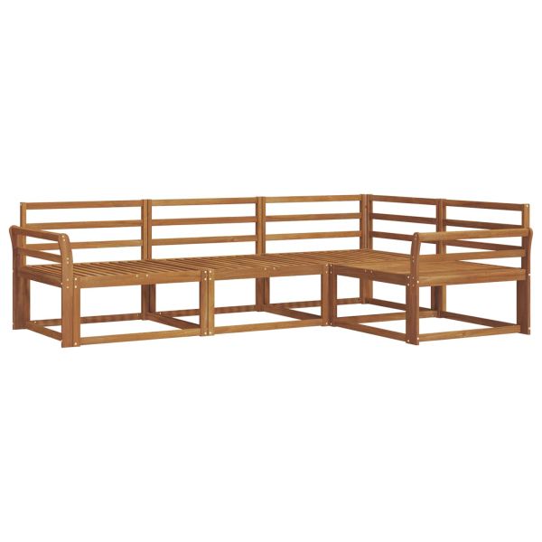 Комплект дивани за открито 4 pcs Естествен