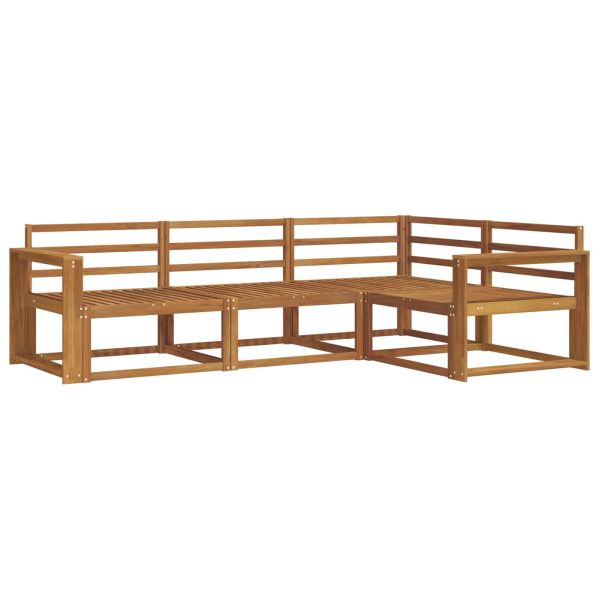 Комплект дивани за открито 4 pcs Естествен