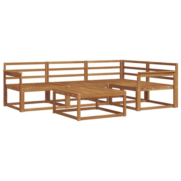 Комплект дивани за открито 5 pcs Естествен