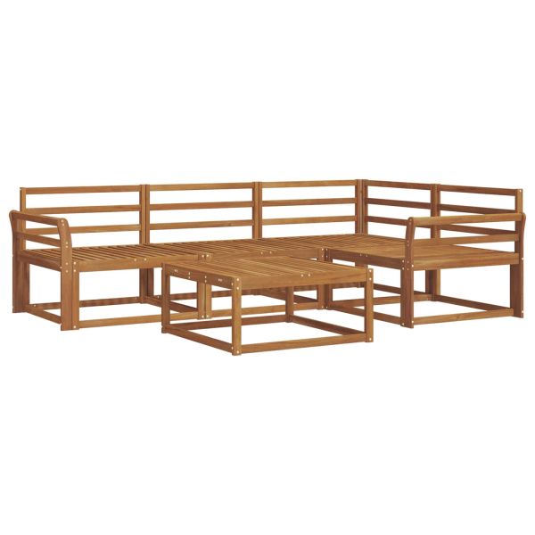 Комплект дивани за открито 5 pcs Естествен