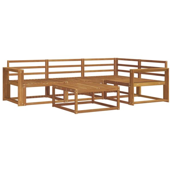 Комплект дивани за открито 5 pcs Естествен