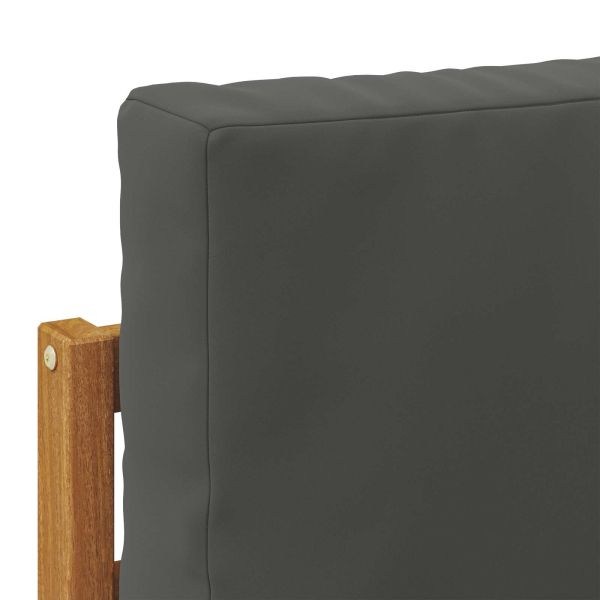 Комплект дивани за открито 5 pcs Натурален и Антрацит