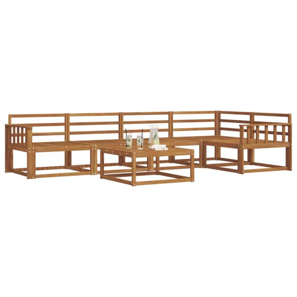 Комплект дивани за открито 6 pcs Натурално