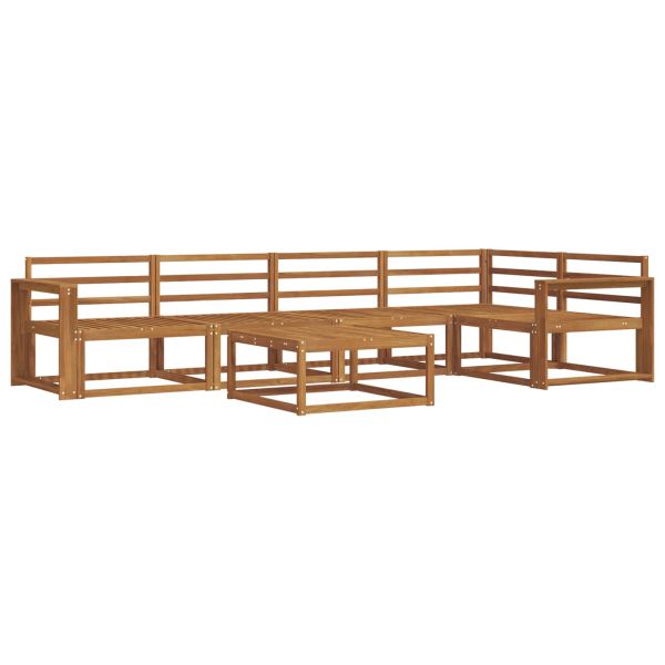 Комплект дивани за открито 6 pcs Натурално
