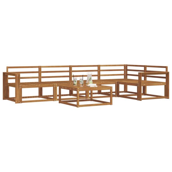 Комплект дивани за открито 6 pcs Натурално