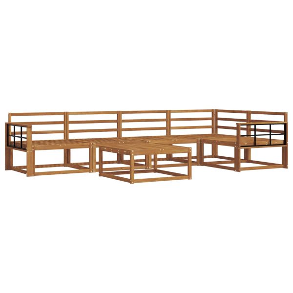 Комплект дивани за открито 6 pcs Натурално