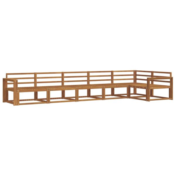 Комплект дивани за открито 6 pcs Натурално