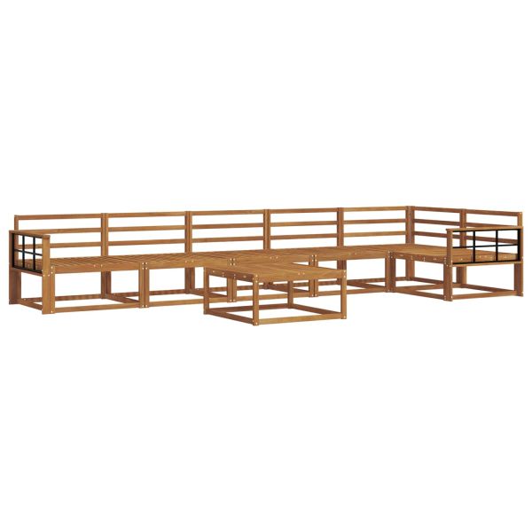 Комплект дивани за открито 7 pcs Естествен
