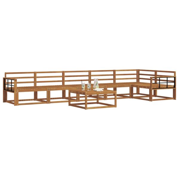 Комплект дивани за открито 7 pcs Естествен