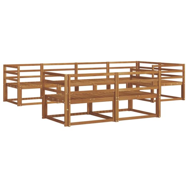Комплект дивани за открито 7 pcs Натурално