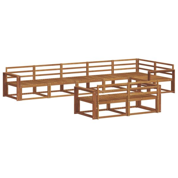 Комплект дивани за открито 8 pcs Естествен