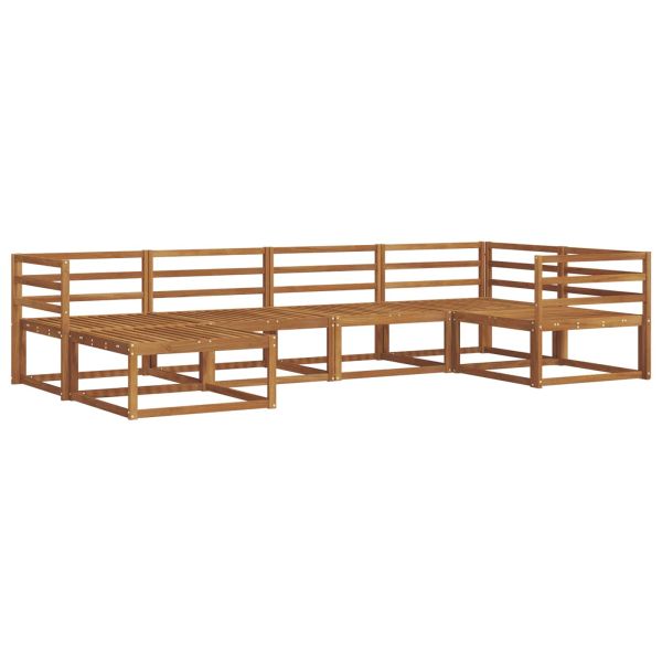 Комплект дивани за открито 6 pcs Натурално