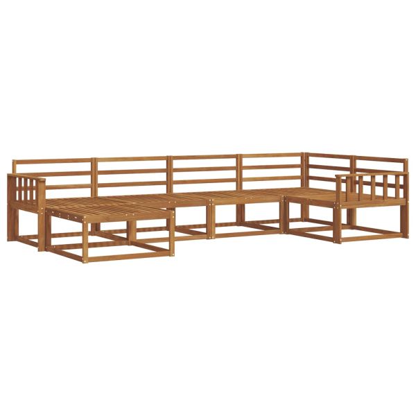 Комплект дивани за открито 6 pcs Натурално