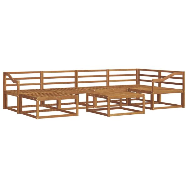 Комплект дивани за открито 7 pcs Естествен
