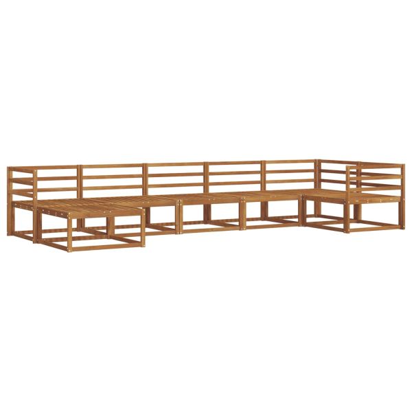 Комплект дивани за открито 7 pcs Естествен