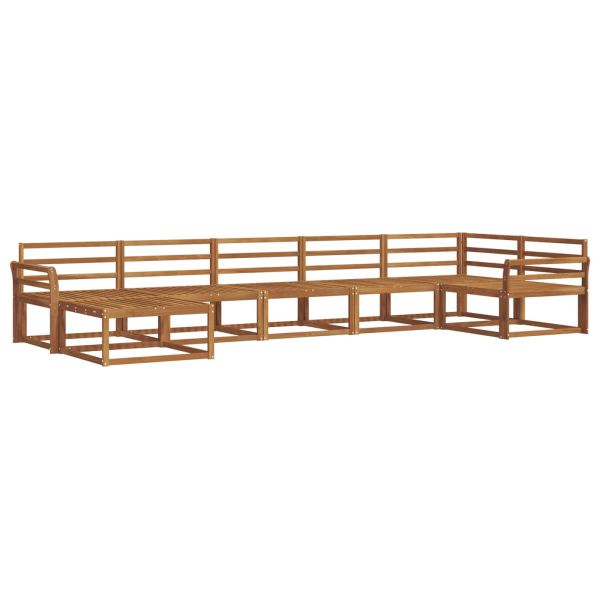 Комплект дивани за открито 7 pcs Естествен