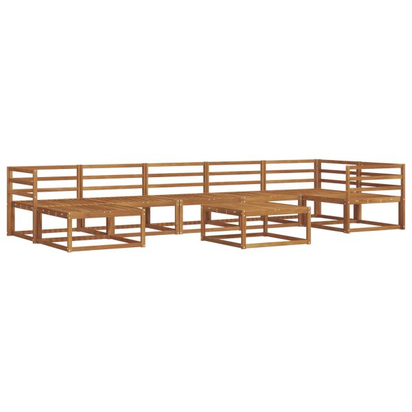 Комплект дивани за открито 8 pcs Естествен