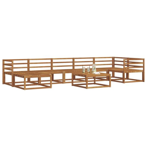 Комплект дивани за открито 8 pcs Естествен