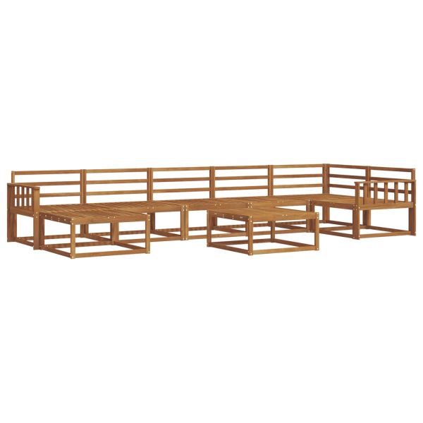 Комплект дивани за открито 8 pcs Естествен