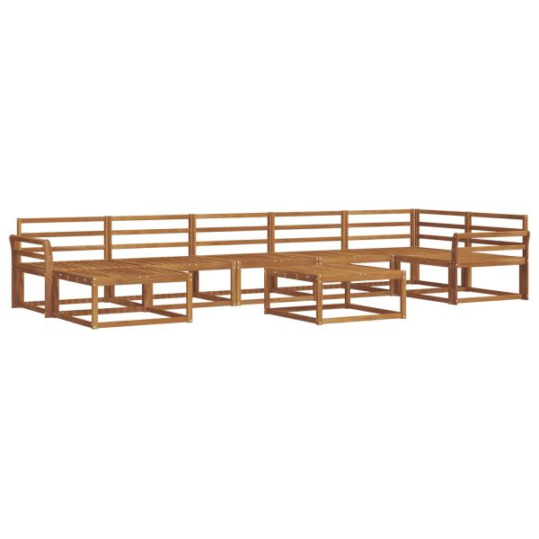 Комплект дивани за открито 8 pcs Естествен