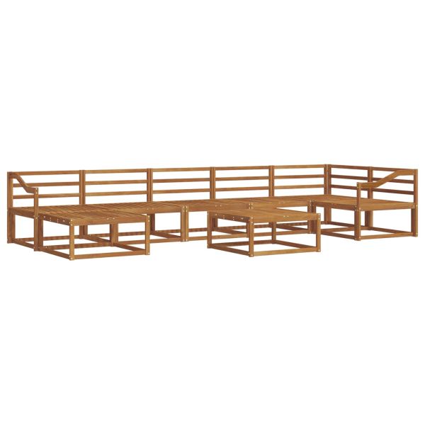 Комплект дивани за открито 8 pcs Естествен