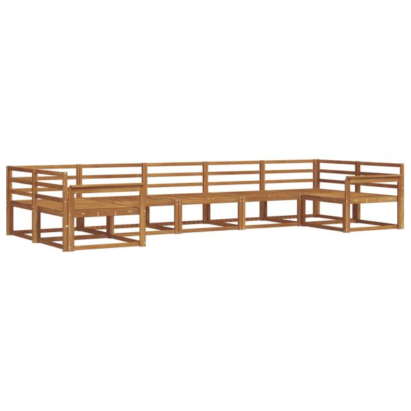 Комплект дивани за открито 7 pcs Естествен