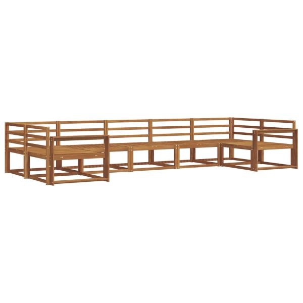 Комплект дивани за открито 7 pcs Естествен