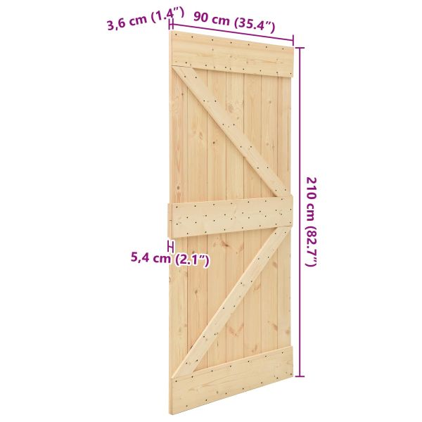 Врата NARVIK 90 x 210 cm Натурално
