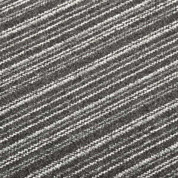Килим 20 pcs Антрацитно с ивици 50 x 50 cm 100% Полипропилен