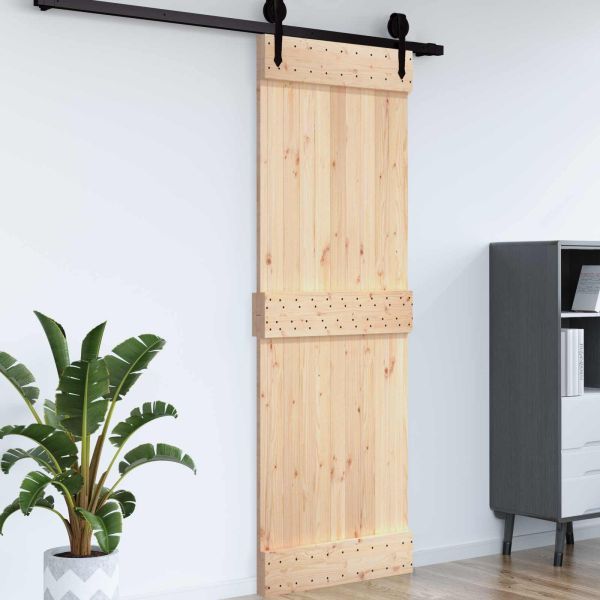 Врата NARVIK Естествен 85 x 210 cm Солидна борова дървесина