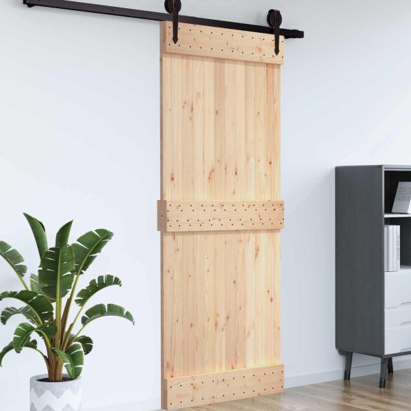 Врата NARVIK Естествен 100 x 210 cm Солидна борова дървесина