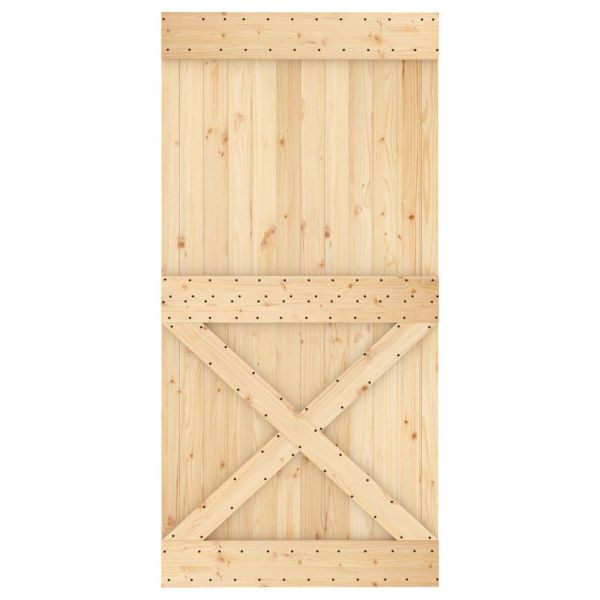 Врата NARVIK Естествен 100 x 210 cm Солидна борова дървесина