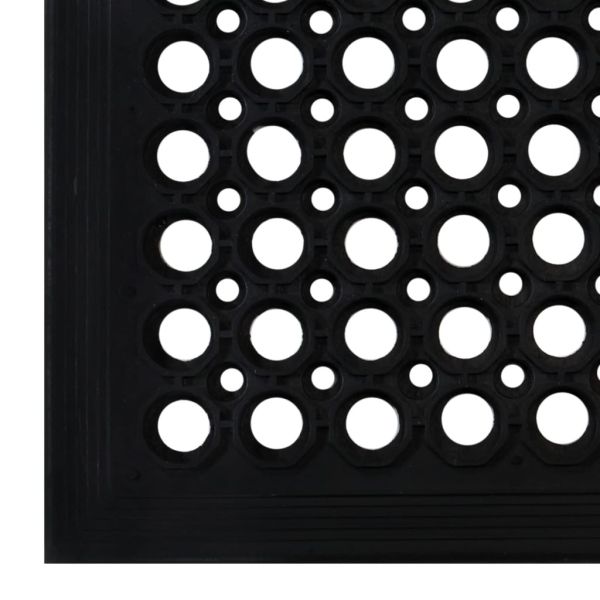 Изтривалка за врата правоъгълна 60x90 см гума