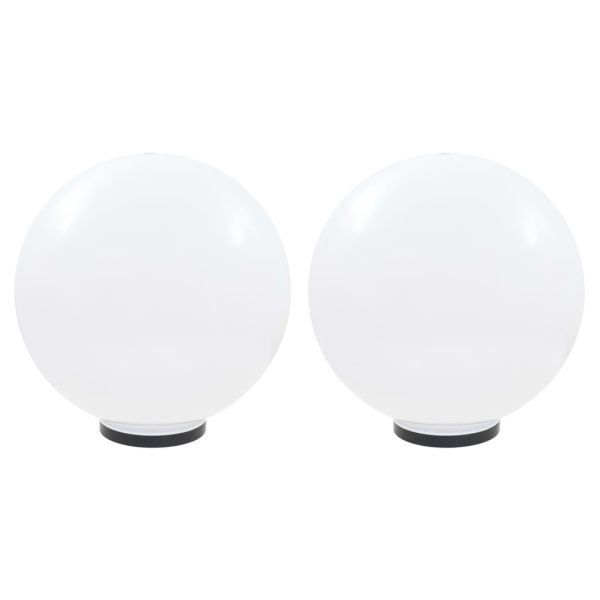 Градински сфери за LED лампи, 2 бр, 50 см, PMMA