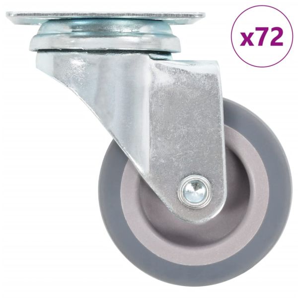 Въртящи се колелца, 72 бр, 50 мм